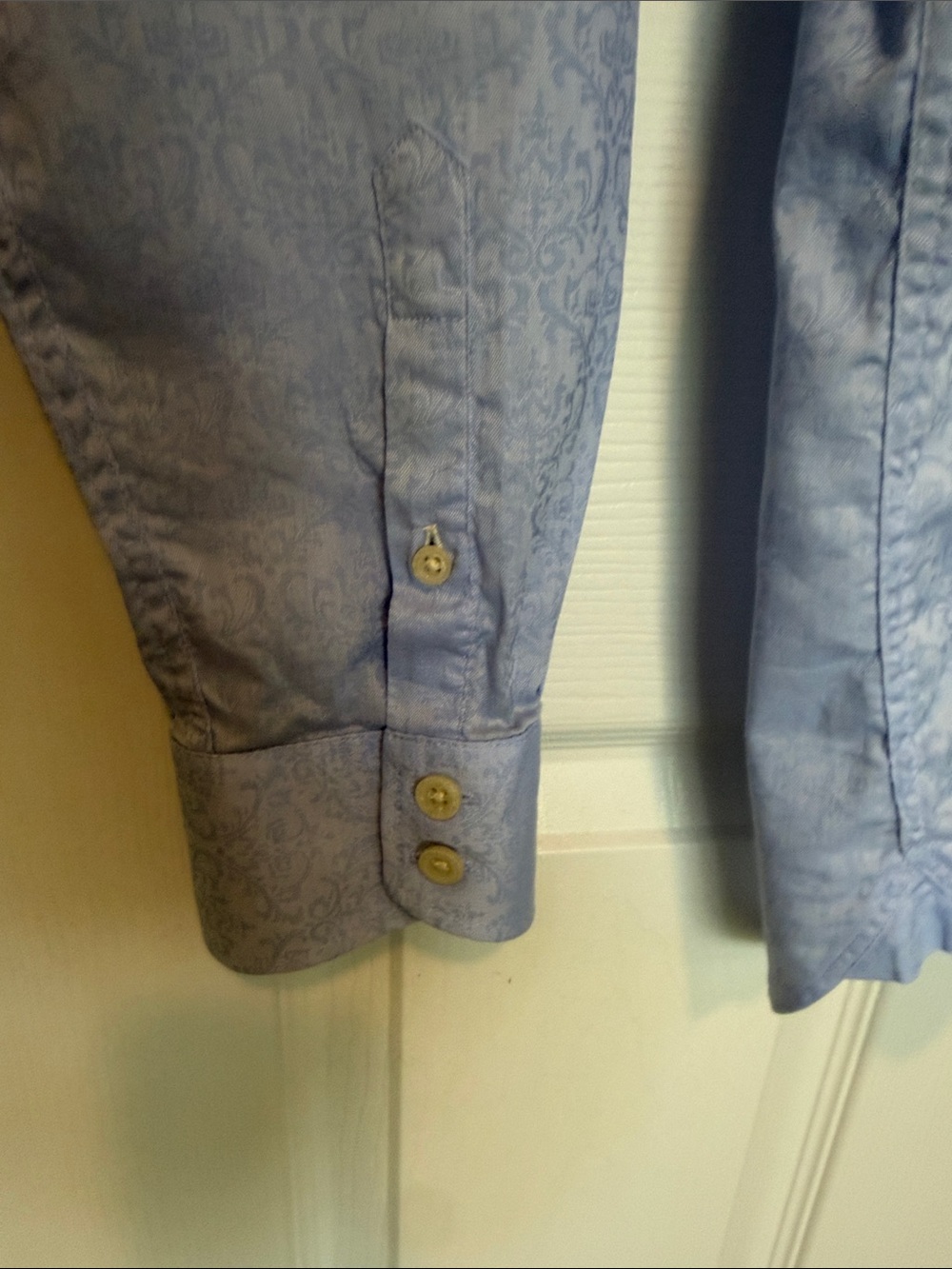 Ted Baker Sky Blue Paisley Button-Down Dress Shirt - Picture 6 of 9